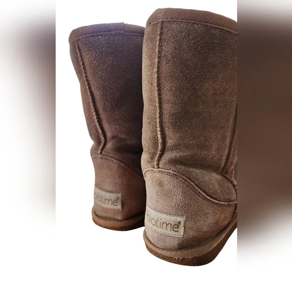 BIOTIME Genuine Shearling Sheepskin Boots Size 7 - Picture 6 of 13